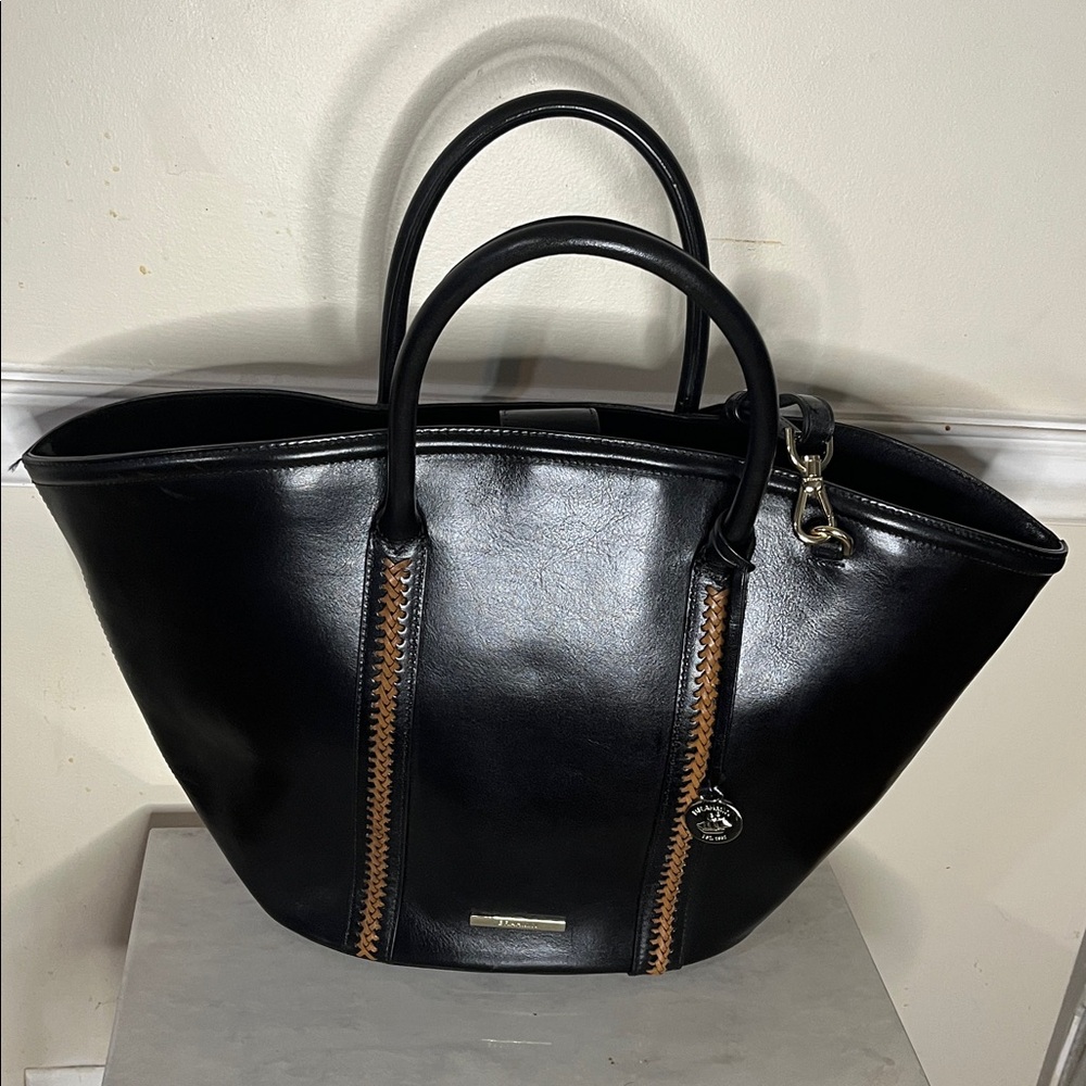 VERY RARE Brahmin Mira black Mumford oversized market-style tote. Very large.